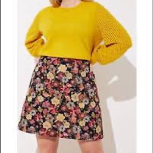 Loft Plus Fall Floral Shift Skirt